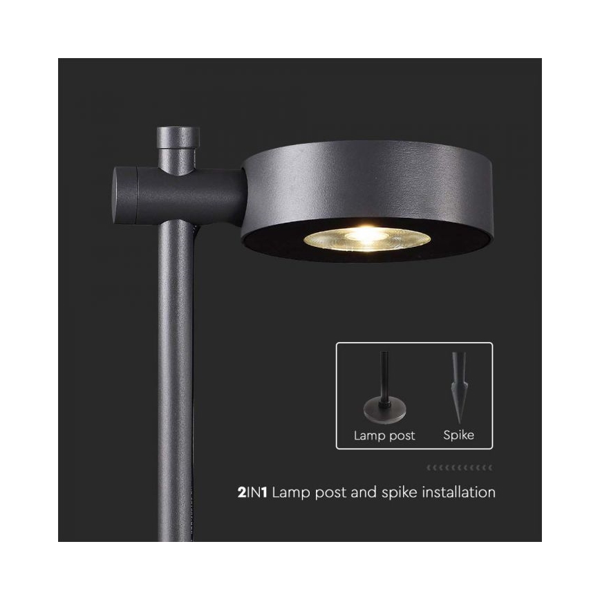 LED udendørslampe LED/7W/230V 4000K IP65 sort