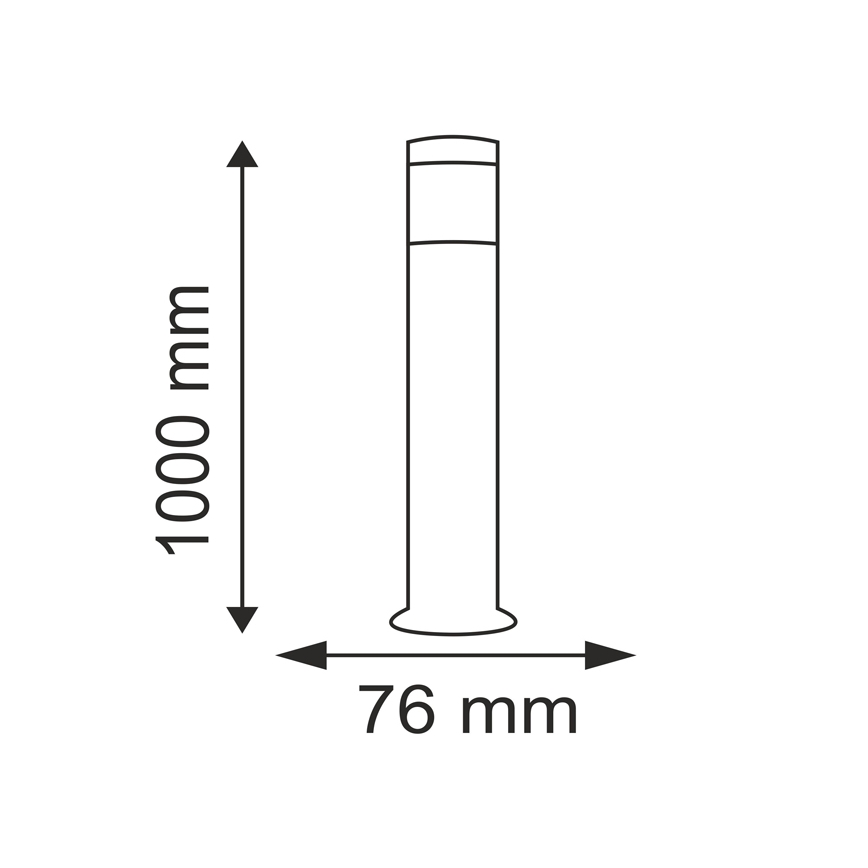 LED udendørslampe LIVIA 1xE27/7W/230V 4000K IP44