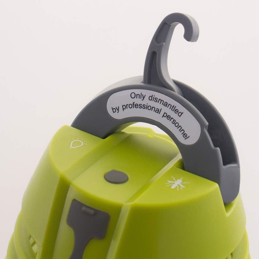 LED udendørslampe med insektfælde LED/5W/USB 1800mAh IP44