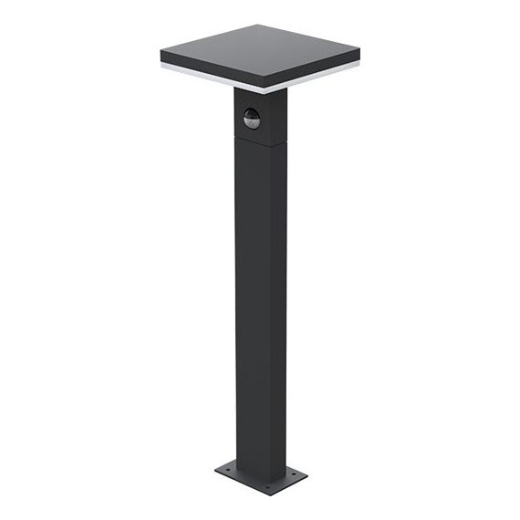 LED udendørslampe med sensor BARI LED/10W/230V 4000K 60 cm IP54 antracit