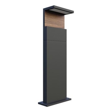 LED udendørslampe NATURA LED/12W/230V 4000K 60 cm IP65 brun/antracit