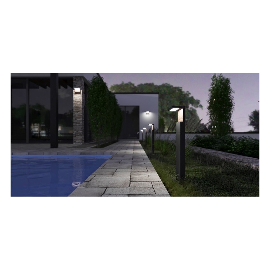 LED udendørslampe NATURA LED/12W/230V 4000K 60 cm IP65 brun/antracit