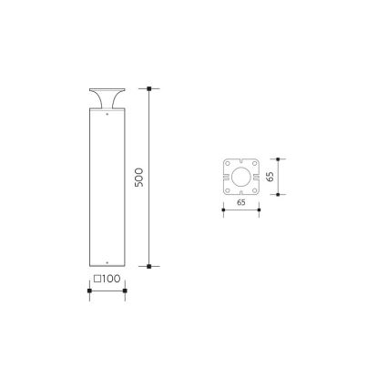 LED udendørslampe ORNELA LED/6W/230V 3000K IP54 antracit