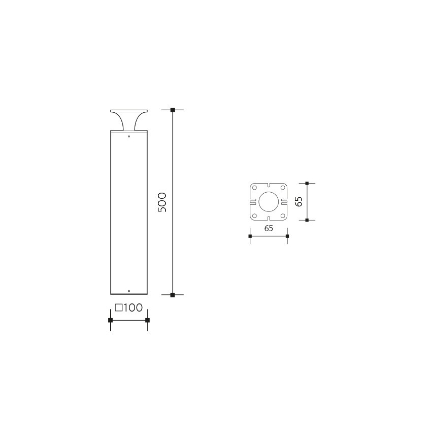 LED udendørslampe ORNELA LED/6W/230V 3000K IP54 antracit