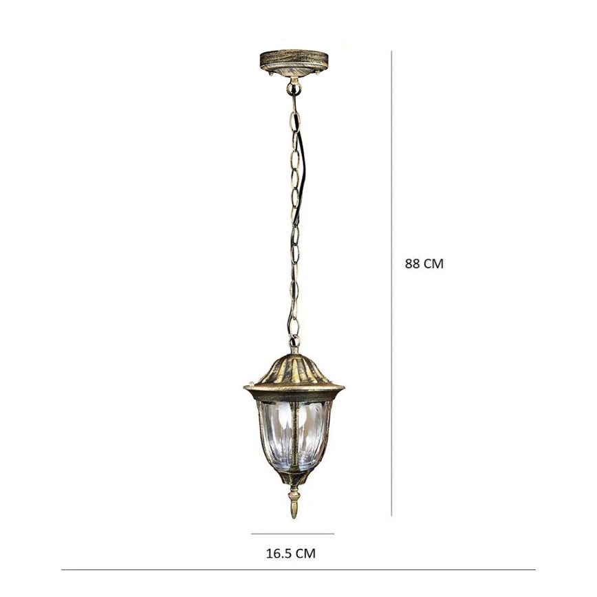 LED udendørspendel FLORENCJA 1xE27/10W/230V IP43