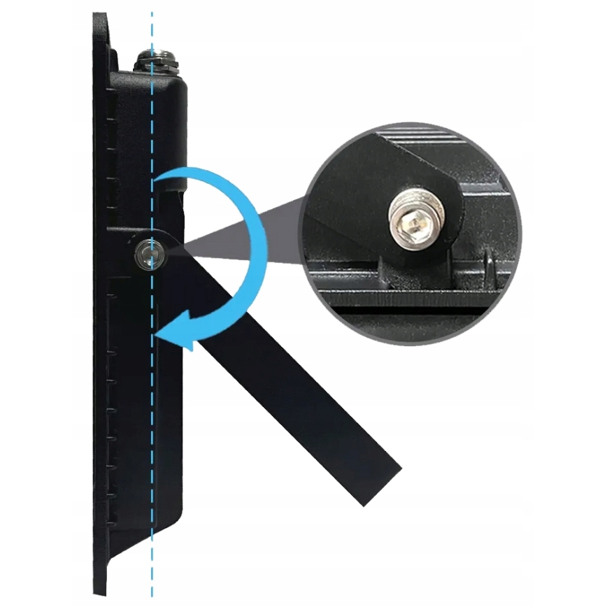 LED udendørsreflektor LED/100W/230V 4500K IP65 sort