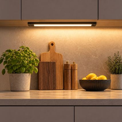 LED underskabslampe LED/18W/230V 2700/3000/4000/5000/5700K 60 cm sort