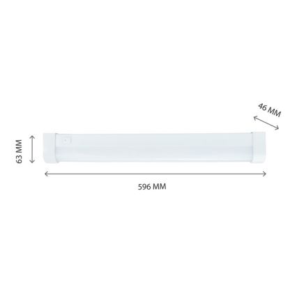 LED underskabslampe AQUATICA LED/15W/230V 6000K IP44
