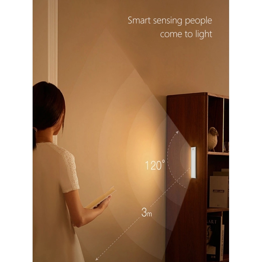 LED underskabslampe CABINET-4 med PIR-sensor LED/1,5W/230V 1100mAh 4000K