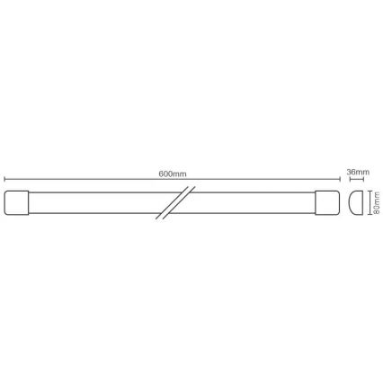LED underskabslampe dæmpbar med sensor LED/20W/230V 4000K IP40