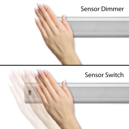 LED underskabslampe dæmpbar med sensor LED/9W/12/230V 4000K