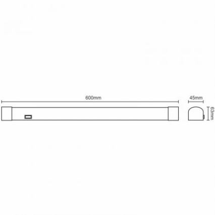 LED underskabslampe LED/15W/230V 4000K IP44