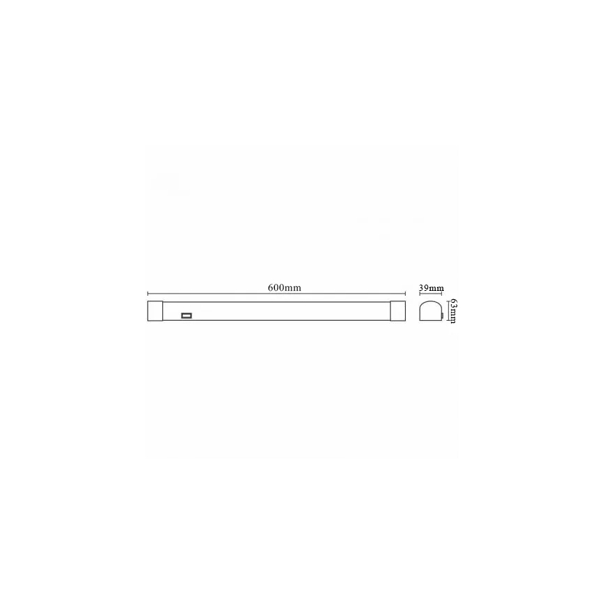 LED underskabslampe LED/15W/230V 60 cm IP44 hvid
