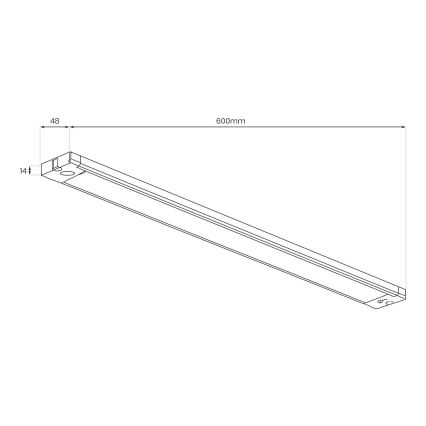 LED underskabsarmatur LED/18W/230V 2700/3000/4000/5000/5700K 60 cm hvid