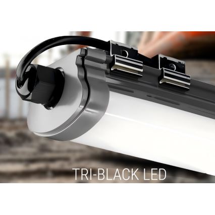 LED underskabslampe LED/60W/230V 6000K 120 cm IP65 sort
