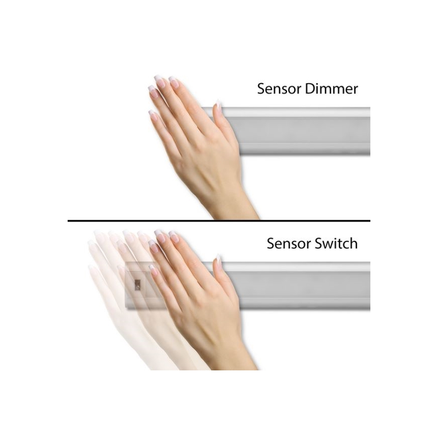 LED underskabslampe med sensor dæmpbar LED/5W/12/230V