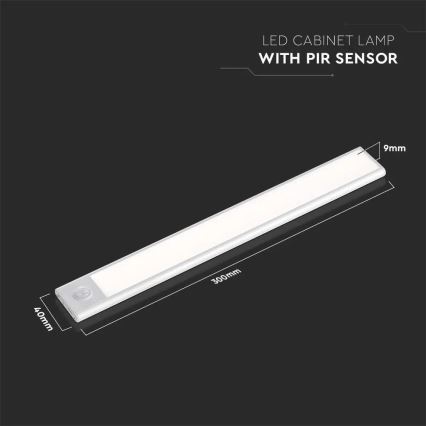 LED underskabslampe med sensor LED/1,5W/5V 3000K 1500 mAh