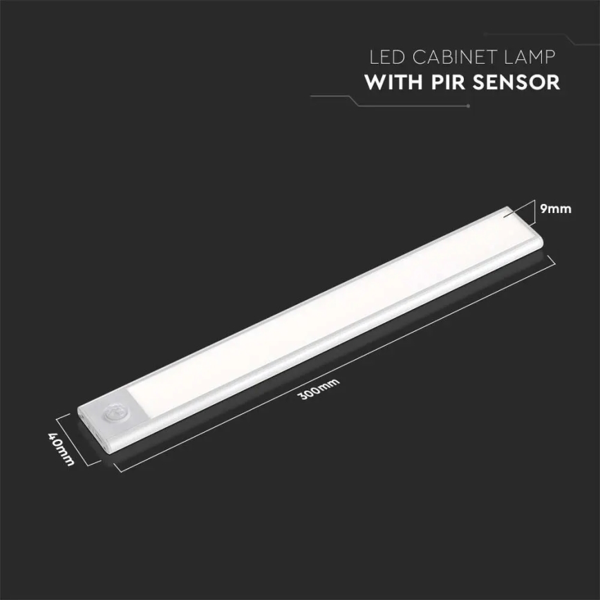LED underskabslampe med sensor LED/1,5W/5V 3000K 1500 mAh