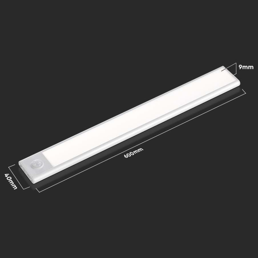 LED underskabslampe med sensor LED/2,5W/5V 4000K 3000 mAh