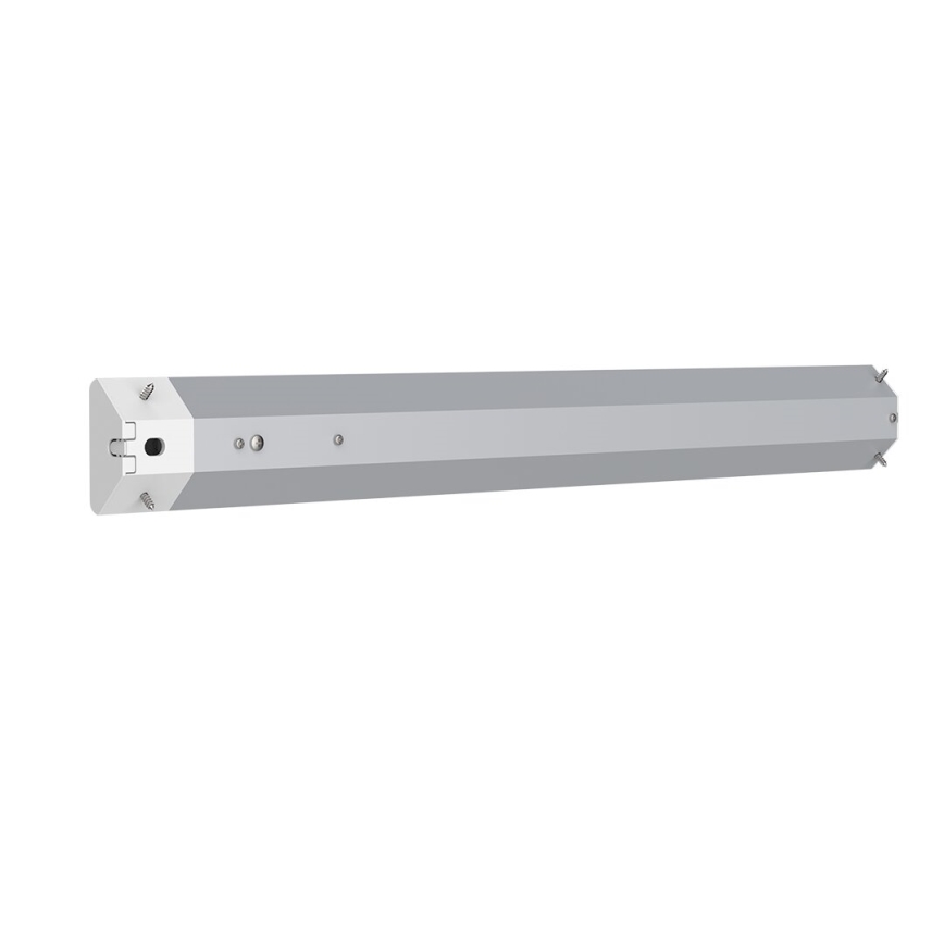 LED underskabslampe med skuffer og USB porte LED/18W/230V 4000K sølvfarvet