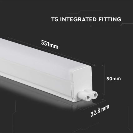 LED underskabslampe SAMSUNG CHIP LED/7W/230V 4000K 55 cm