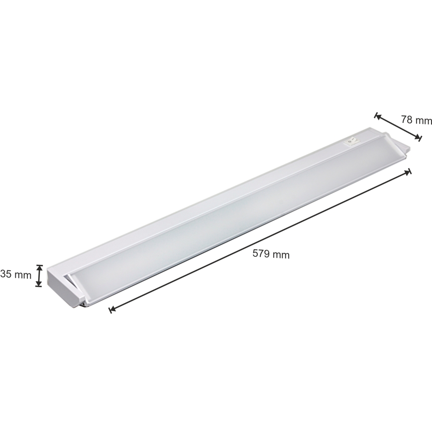 LED underskabslampe til køkken LED/10W/230V hvid