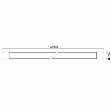 LED underskabslampe til køkken LED/40W/230V 4000K IP40