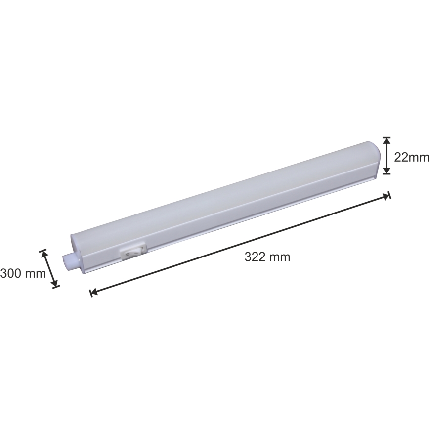 LED underskabslampe til køkken LED/4W/230V
