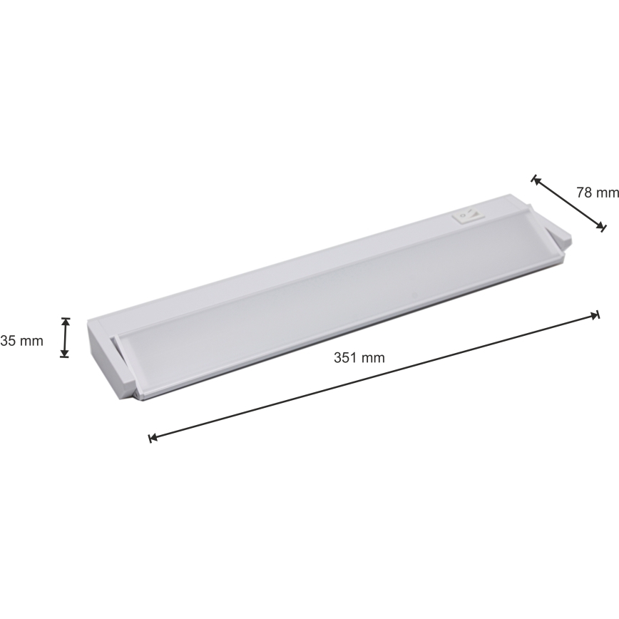 LED underskabslampe til køkken LED/5W/230V hvid