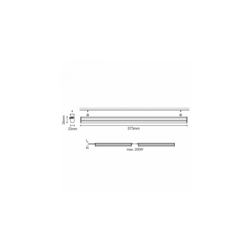 LED underskabslampe til køkken LED/9W/230V 4000K