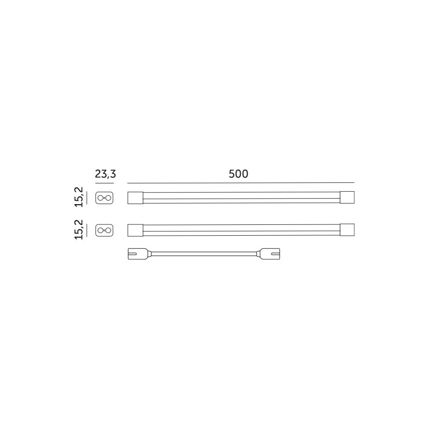 LED underskabslampe til plantevækst GROWLY 2xLED/8,5W/230V hvid