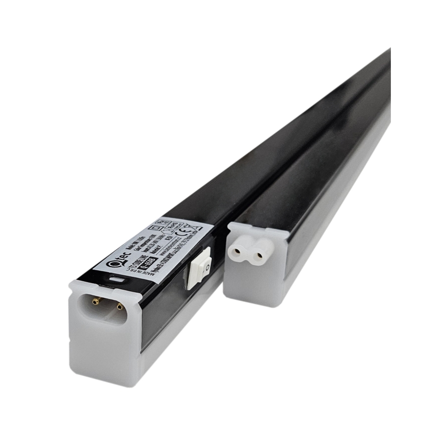LED underskabslampe TUBE LED/18W/230V 120 cm sort