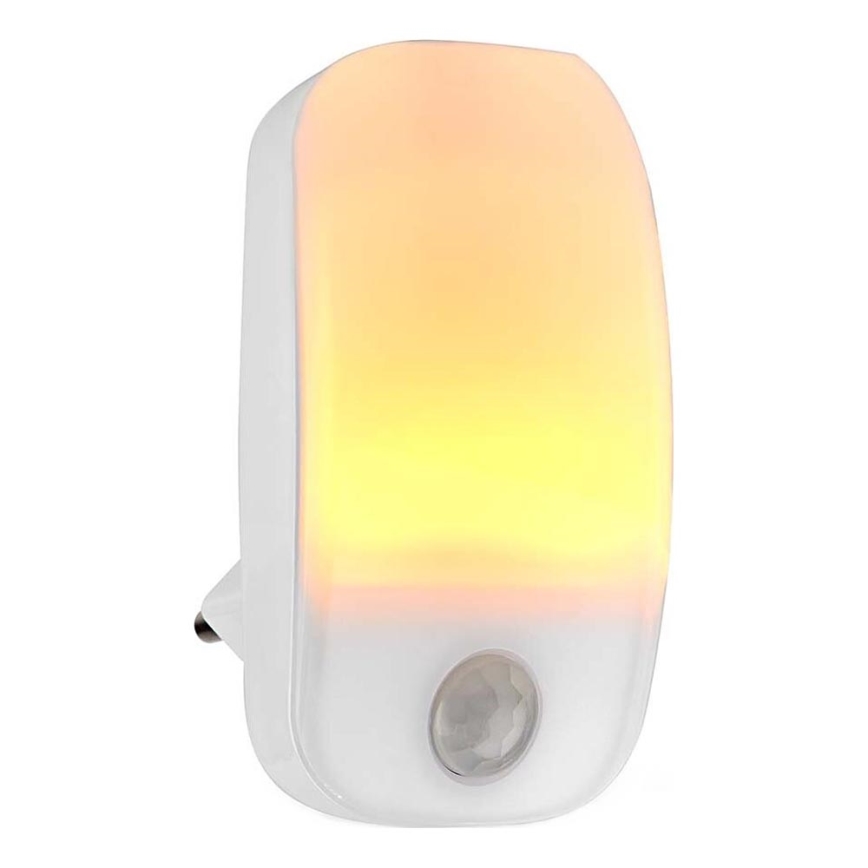 LED Vågelampe m. bevægelses- og skumringssensor LED/0,55W/230V hvid