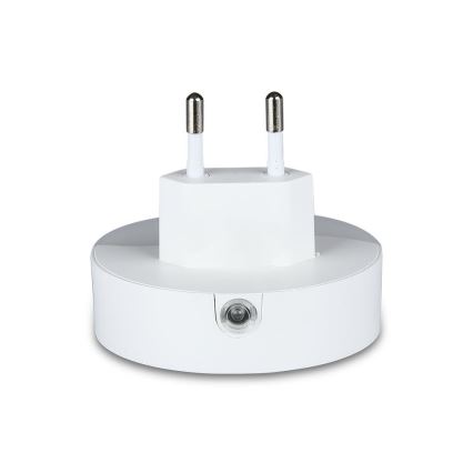 LED Vågelampe m. skumringssensor 2xUSB LED/0,45W/230V 3000K