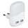 LED Vågelampe m. skumringssensor 2xUSB LED/0,45W/230V 4000K