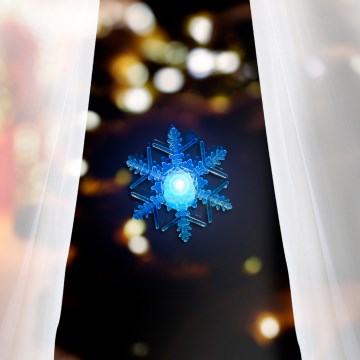 LED-vinduesdekoration, 2× CR2032-batterier