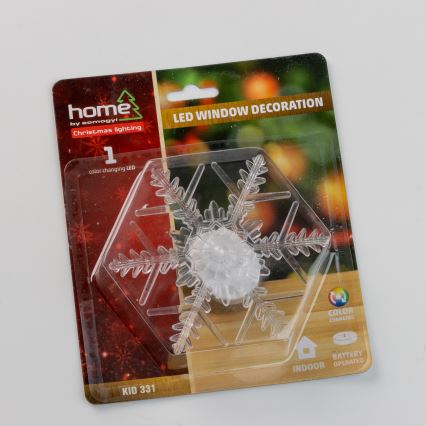 LED-vinduesdekoration, 2× CR2032-batterier