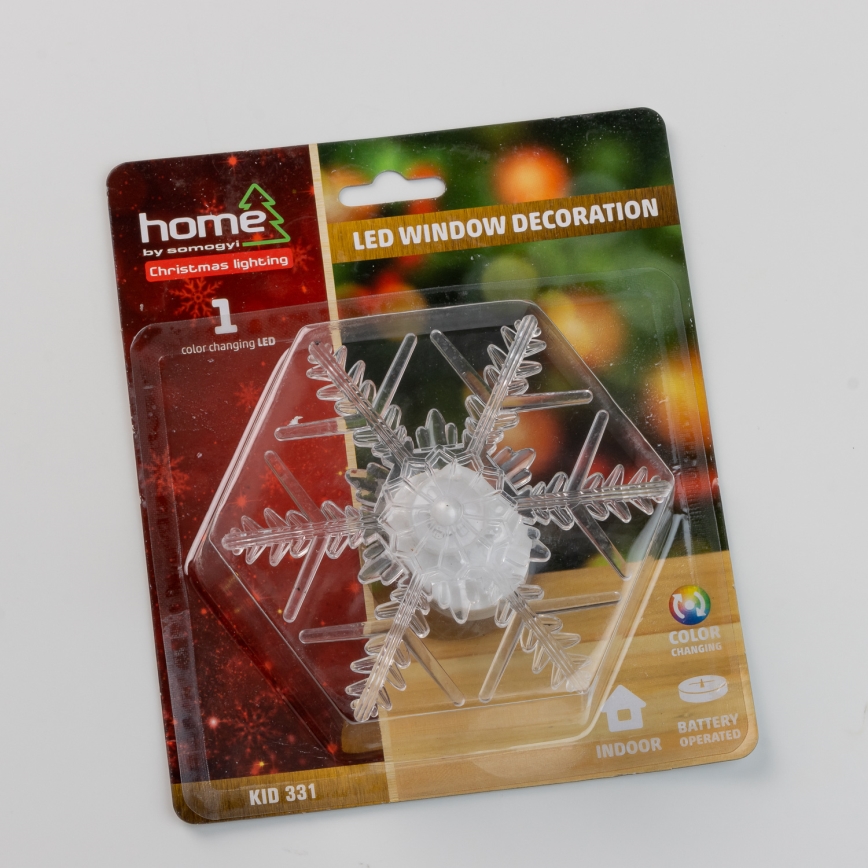 LED-vinduesdekoration, 2× CR2032-batterier