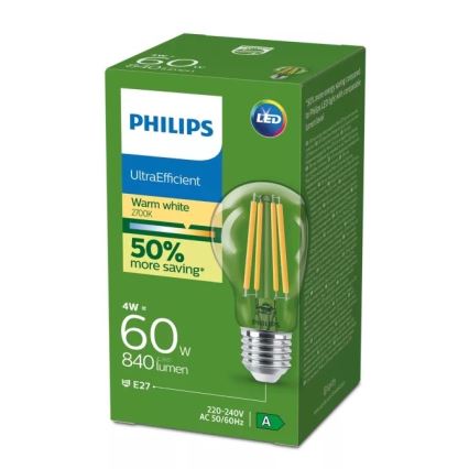 LED VINTAGE pærer Philips E27/4W/230V 2700K