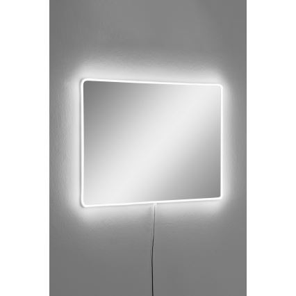LED Vægspejl med belysning RECTANGULAR 60x40 cm hvid