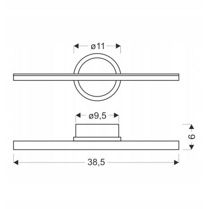 LED-vægarmatur BATUTA LED/10W/230V beige