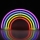 LED Vægdekoration neon RAINBOW LED/3W/3xAA USB flerfarvet