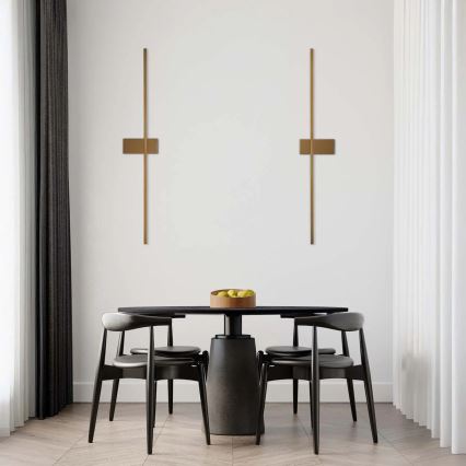 LED-væglampe AISHA LED/12W/230V 4000K 80 cm guld