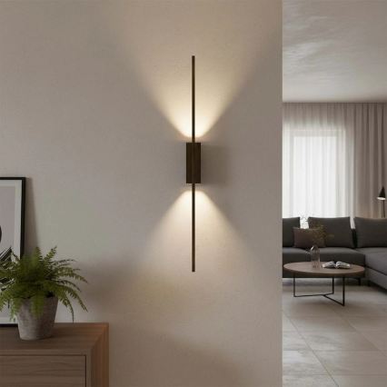 LED væglampe AISHA LED/12W/230V 4000K sort