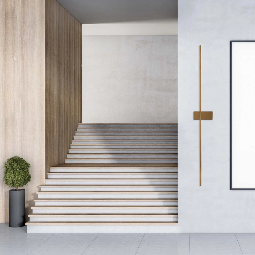 LED væglampe AISHA LED/20W/230V 4000K 120 cm guld