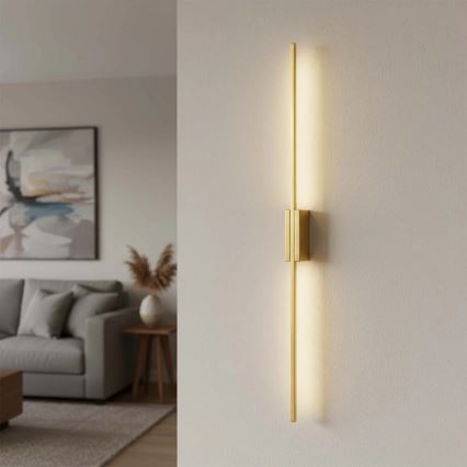 LED væglampe AISHA LED/20W/230V 4000K 120 cm guld