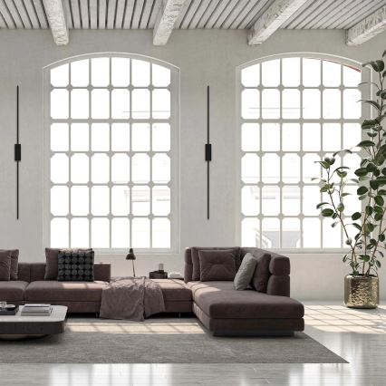 LED væglampe AISHA LED/20W/230V 4000K 120 cm sort