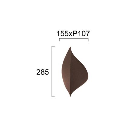 LED væglampe AMALFI LED/10W/230V brun
