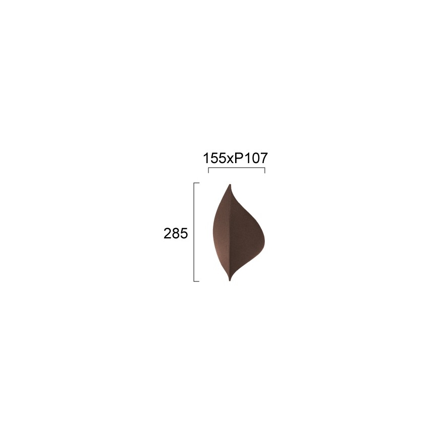 LED væglampe AMALFI LED/10W/230V brun