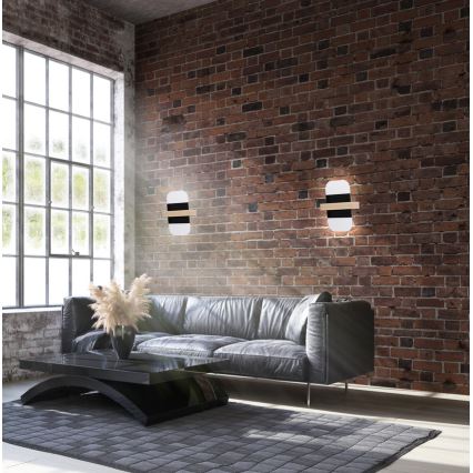 LED væglampe APRIL LED/6W/230V hvid/sort